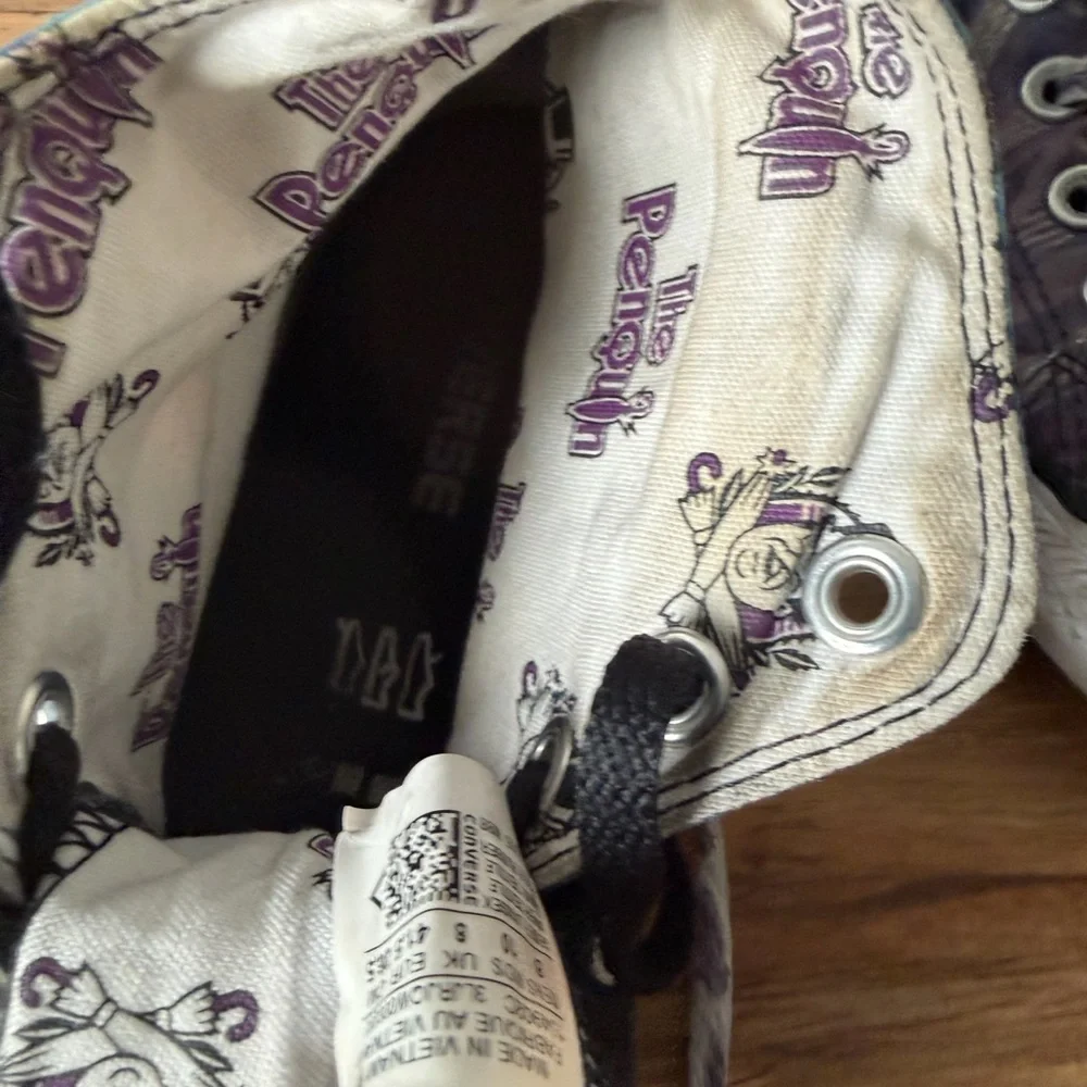 Converse Men’s Chuck Taylor Allstar Batman Penguin High Top Sneakers Size 8 - Picture 7 of 14